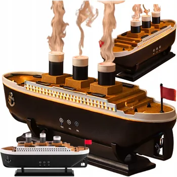 Zvlhčovač vzduchu Zvlhčovač vzduchu Titanic Loď Aromaterapie Difuzér Ionizátor + dálkové ovládání