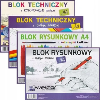 Sešit Kreslicí sešit blok Wektor bílý A4