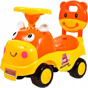 Odrážedlo Odrážedlo MalPlay oranžové s klaksonem a úložným prostorem, od 2 let