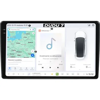 Autorádio DUDUAUTO AUTORÁDIO S NAVIGACÍ OPEL VIVARO I 2006-2010 ANDROID QLED 6GB