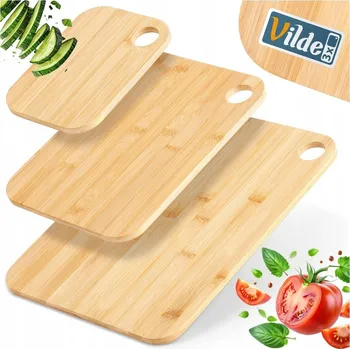 Kuchyňské prkénko Prkénko na krájení Vilde bambusové 3 ks