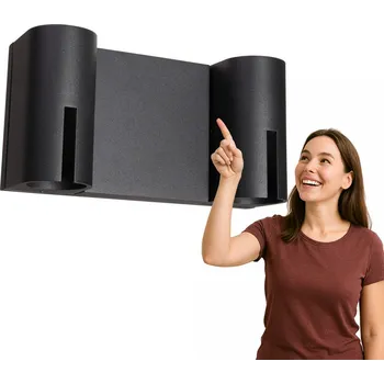 Nástěnné svítidlo Zahradní nástěnné svítidlo Italux černé, integrovaný LED zdroj 16 W