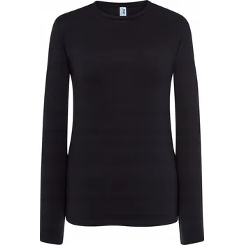 Dámské tričko Dámská blůza s dlouhým rukávem JHK černá S