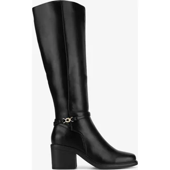 Dámské kozačky Clara Barson Dámské kozačky na sloupku Černé WYL4017-2