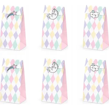 Sáček na potraviny Sáčky na sladkosti Partydeco jednorožec 6 kusů