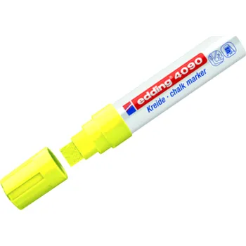 Křídový popisovač EDDING 4090 žlutý seříznutý hrot