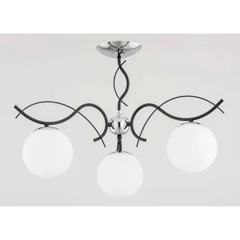 Stropní Svítidlo Alfa 630 cm černá, stříbrná