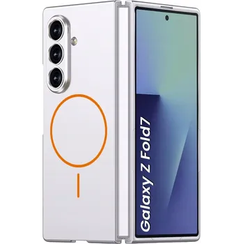 Pouzdro na mobilní telefon Zadní Kryt GKK pro Samsung Galaxy Z Fold7 stříbrný