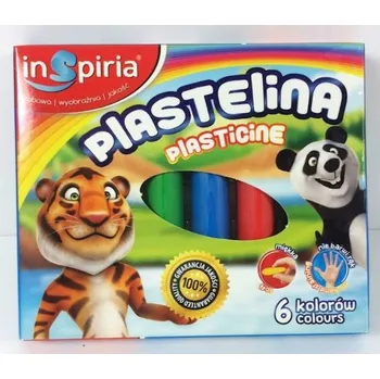 Modelovací hmota INSPIRIA PLASTELÍNA 6 BAREV