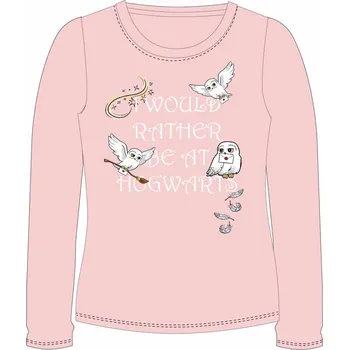 Dívčí tričko Dívčí tričko Harry Potter Sova Pudrová růžová VEL. 116