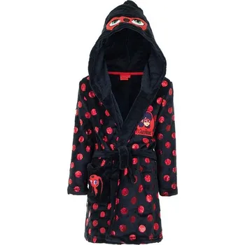 Dívčí župan Černý dívčí župan Miraculous - Beruška vel.