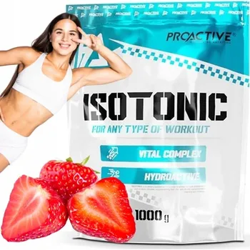 ISOTONIC prášek BCAA VITAMÍNY SACHARIDY jahoda příchuť ProActive 1kg
