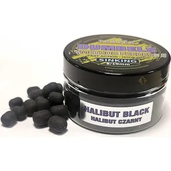 Boilies Dumbels Traper Sinking 8-10 mm 50 g Halibut černý