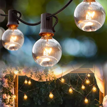 Vánoční dekorace ZAHRADNÍ GIRLANDA SVĚTÝLKA 15M ŘETĚZ 50LED ŽÁROVKA