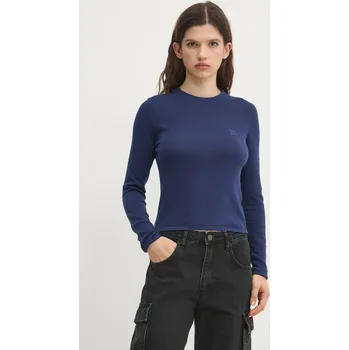 Pánský svetr Bavlněný svetr HUGO Scallia 50514296 námořnická modř 59X, vel. XS