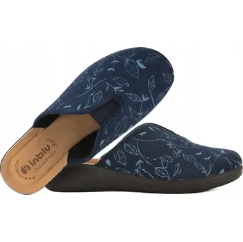 Dámská obuv Dámské PANTOFLE INBLU CF-49 tmavě modré SANDÁLE s pohodlnou vsadkou