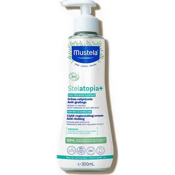 Tělový krém Mustela Stelatopia+ zklidňující a obnovující krém BIO 300 ml