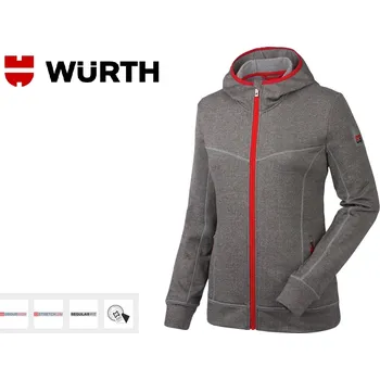 Dámská mikina MIKINA DÁMSKÁ WURTH MODYF AQUARIUS MELANGE ŠEDÁ vel. L