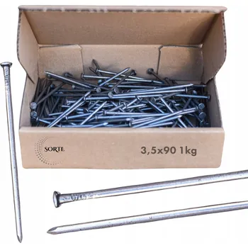 Hřebík Hřebíky stavební na dřevo truhlářské 3,5x90 surové (neopracované) 1kg SORTE