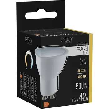 Žárovka LED žárovka EDO FARI GU10 5,5 W, teplá bílá