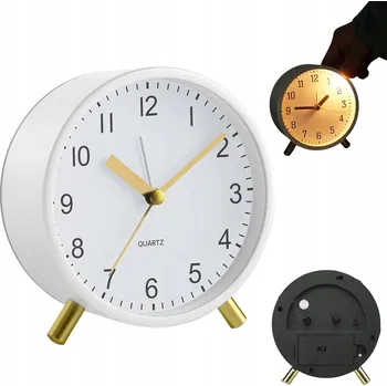 Hodiny Stolní hodiny JCJMall bílé 11 cm