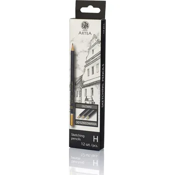 Grafitová tužka Tužka bez gumy Astra tužky školní rýsovací grafitové tuhy pro skicování 10H 12 ks