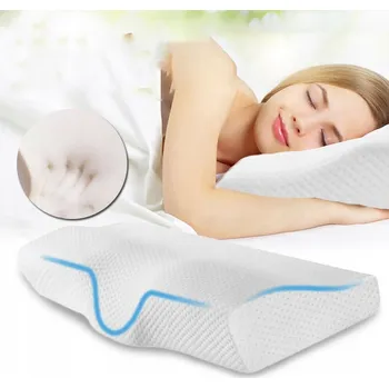 Polštář ORTOPEDICKÝ POLŠTÁŘ PRO SPANÍ NA BOKU A ZÁDECH, PROFILOVANÝ, Z PAMĚŤOVÉ PĚNY