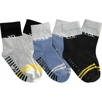 Pánské ponožky 20-22 Ponožky 3PAK ponožky PROTISKLUZOVÉ bavlna ABS Yoclub