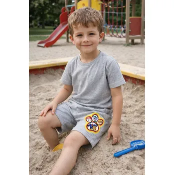 Chlapecké kraťasy United Labels Chlapecké šortky TLAPKOVÁ PATROLA šedé Šedá, Velikost: 122/128 122/128