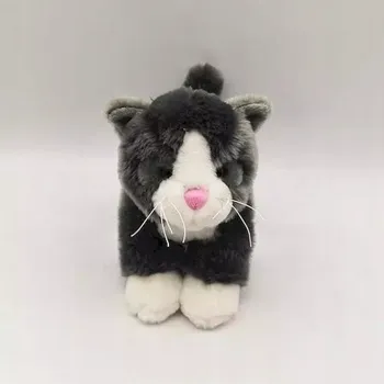 plyšák Plyšová kočka šedá