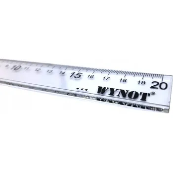 pravítka PRŮHLEDNÉ PLASTOVÉ PRAVÍTKO WYNOT 20 cm