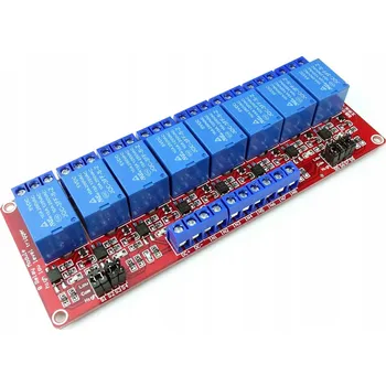 IP kamera Relé Elektroweb 8kanálové 5V 10A 250V LL/HL 8CH