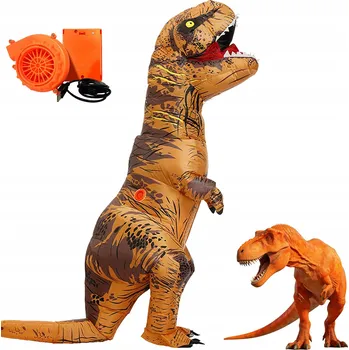 Karnevalový kostým KOSTÝM TYRANNOSAURUS REX NAFUKOVACÍ KOSTÝM PRO DOSPĚLÉ 160-200 cm