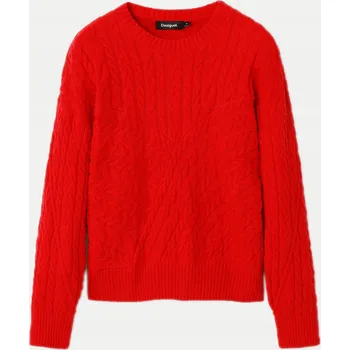 Dámský svetr Desigual Dámský kardigan Desigual DESIGUAL-24WWJF70 1001 CRUDO Béžová