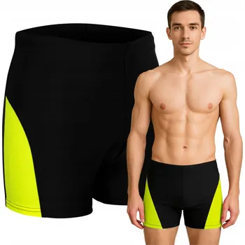 Pánské plavky Pánské plavky Ercole 4XL černé boxerky z polyamidu s UV ochranou