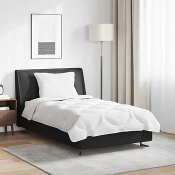 Prostěradlo Přikrývka 2v1 s polštáři 2 ks Bílá 140 x 200 cm Mikrovlákno