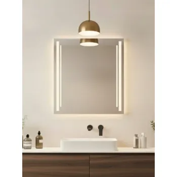 Zrcadlo Zrcadlo LED Susanna | 100x100 cm | Spínač na stěnu | 3 LED | Vyrobeno v PL