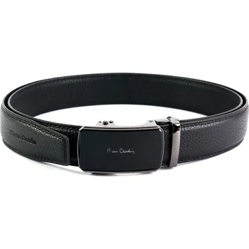 Módní doplněk Pánský kožený opasek Pierre Cardin 655 HY09 délka 125/105 cm černý