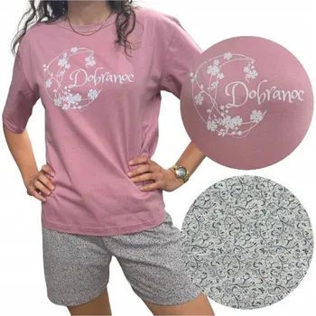 Dámské pyžamo DÁMSKÉ PYŽAMO KRÁTKÝ RUKÁV KRÁTKÉ KRAŤASY BAVLNĚNÉ LETNÍ KRÁTKÉ L