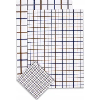 Utěrka Bavlna Svitap v balení 3 ks, modrá