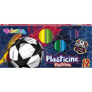 Modelovací hmota Školní PLASTELÍNA pro děti k MODELOVÁNÍ Sada 12 barev Patio