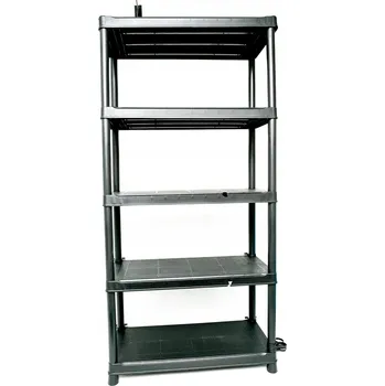 Dílenský regál Plastový skladový regál 176 x 75 x 32 cm