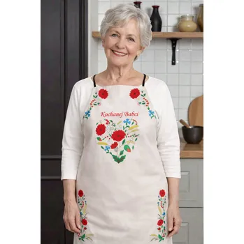 Kuchyňská zástěra Kuchyňská zástěra pro babičku - folklór Kociewie