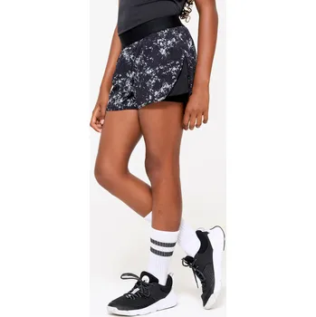 Pánské kraťasy DECATHLON Dětské fitness kraťasy 2v1 7 LET ČERNÁ