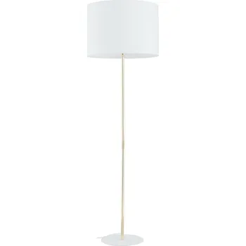 Stojací lampa Stojací lampa UMBERTO E27 Zlatá noha bílé stínidlo 16033 TK Lighting