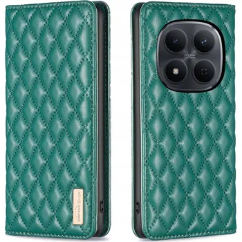 Pouzdro na mobilní telefon Flipové pouzdro BINFEN COLOR pro Xiaomi Redmi Note 15 Pro 5G, zelené