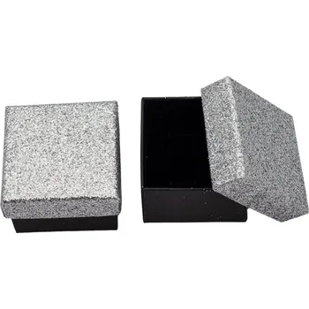 Dárková krabička Mareb Dárková krabička na šperky 5 x 5 cm - stříbrná