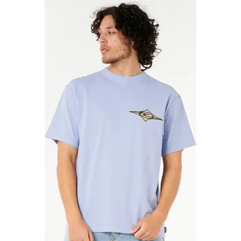 Pánské tričko Tričko Rip Curl RAW ENERGY MAXXED TEE Ice Blue velikost L