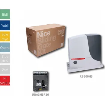 Pohon brány HI-SPEED Robus500 rychlý pohon Nice pro posuvnou bránu do 500 kg - vysokorychlostní pohon Nice pro posuvnou bránu do šířky průjezdu až 8 m a hmotnosti 500 kg