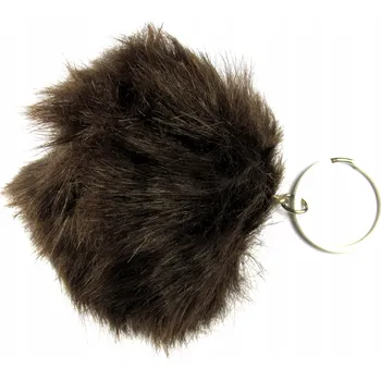 PŘÍVĚSEK NA KLÍČE KOŽEŠINOVÁ HNĚDÁ 8 cm